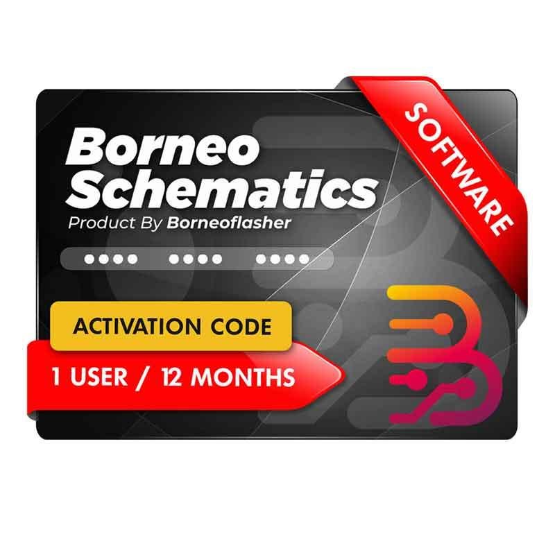 Borneo Schematics 2 Users (6 Months) Activation/Renew Code