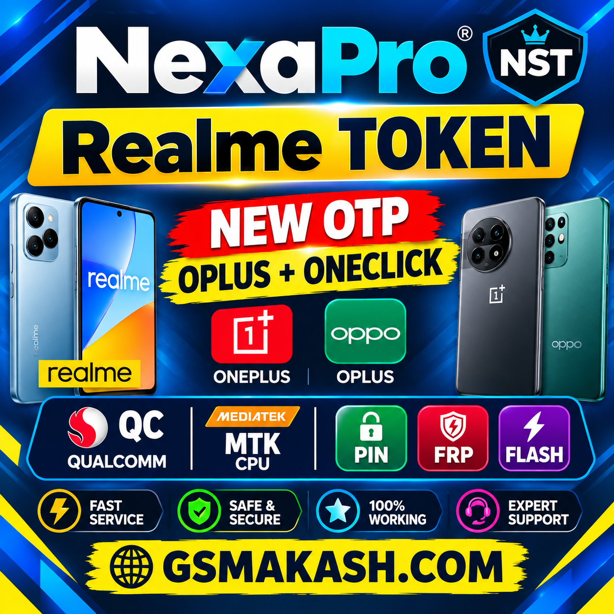 NeXaPro Realme  Auth Token ( NST ) One Click & Flashing O+ Tool